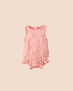 Muslin body suit pink