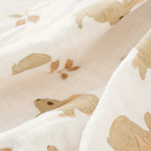 Muslin bunny blanket