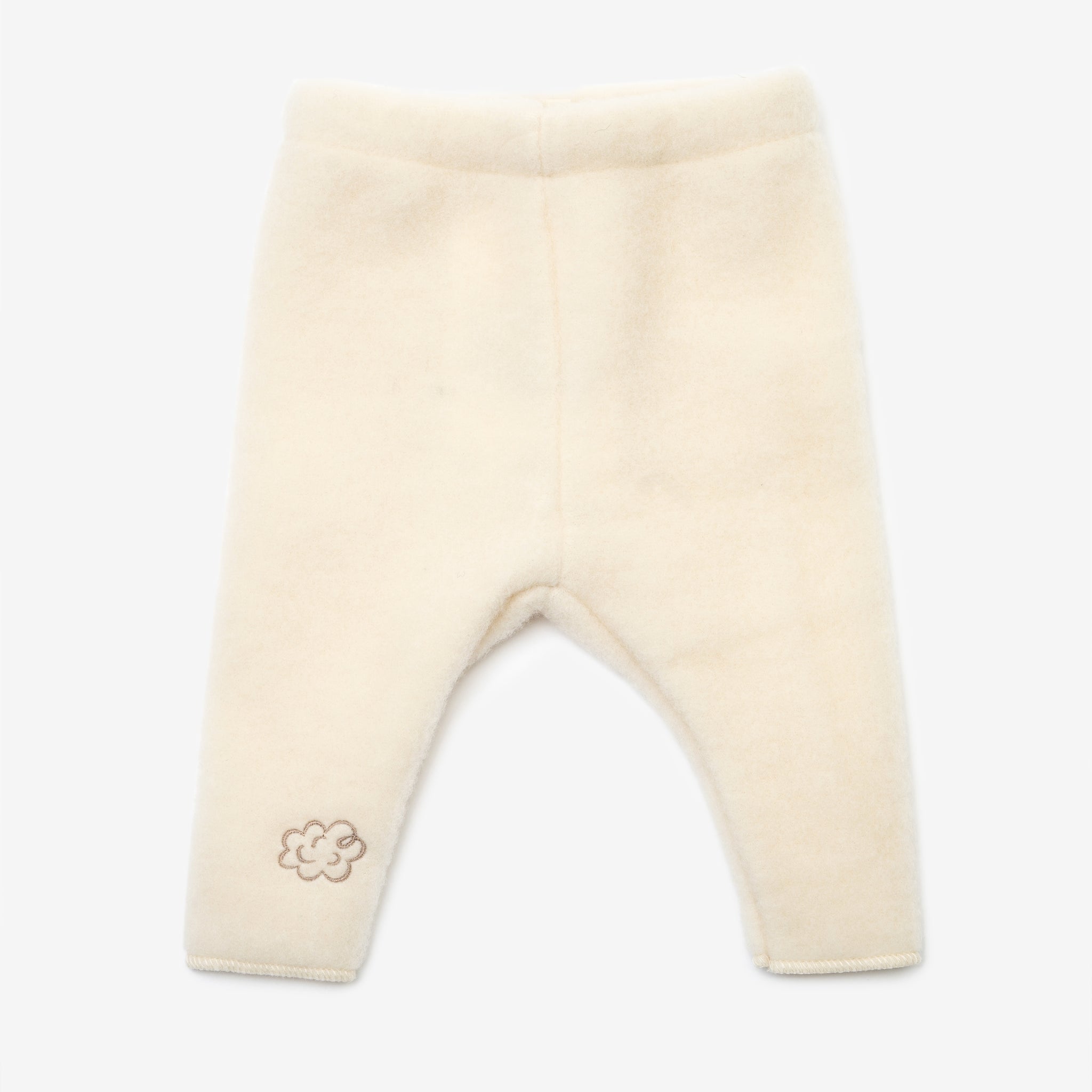 Merino wool newborn pants beige/ecru