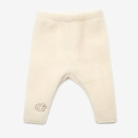 Merino wool newborn pants beige/ecru