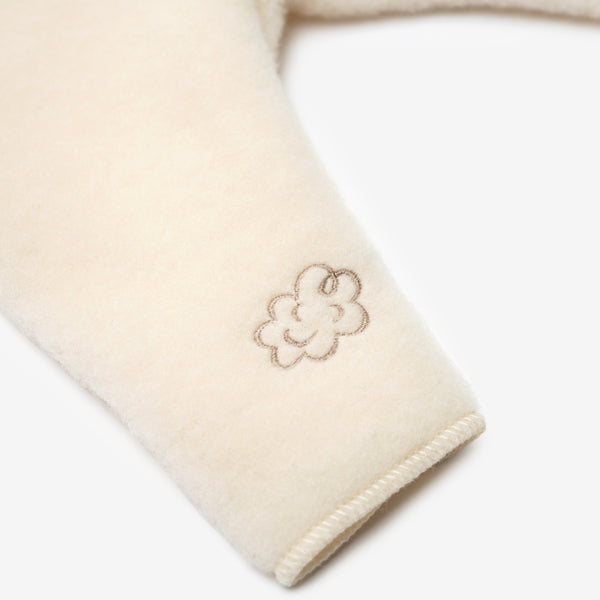 Merino wool newborn pants beige/ecru