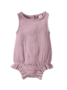 Muslin body suit pink