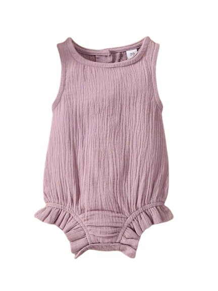 Muslin body suit pink