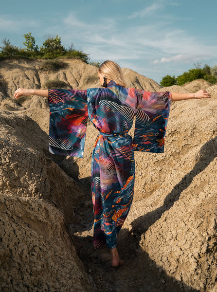 Iro Blue Kimono - OhKimono