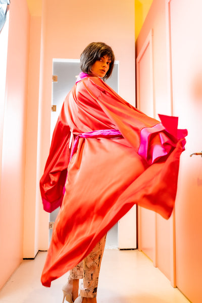 Iki Kimono Maxi with Japanese style sleeves - OhKimono