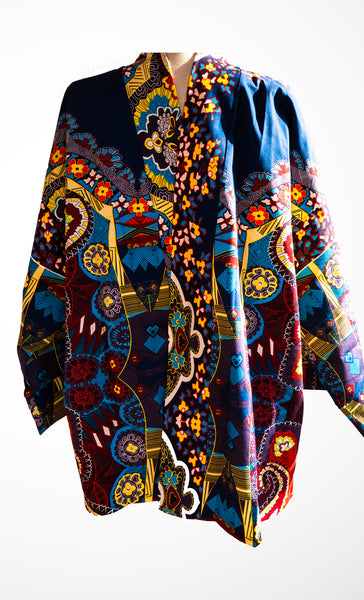 Iki Kimono Jacket Aztec print - OhKimono