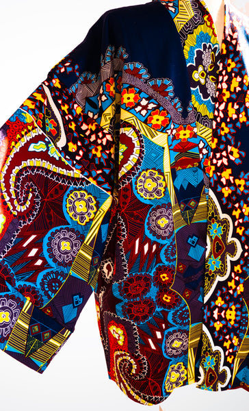 Iki Kimono Jacket Aztec print - OhKimono